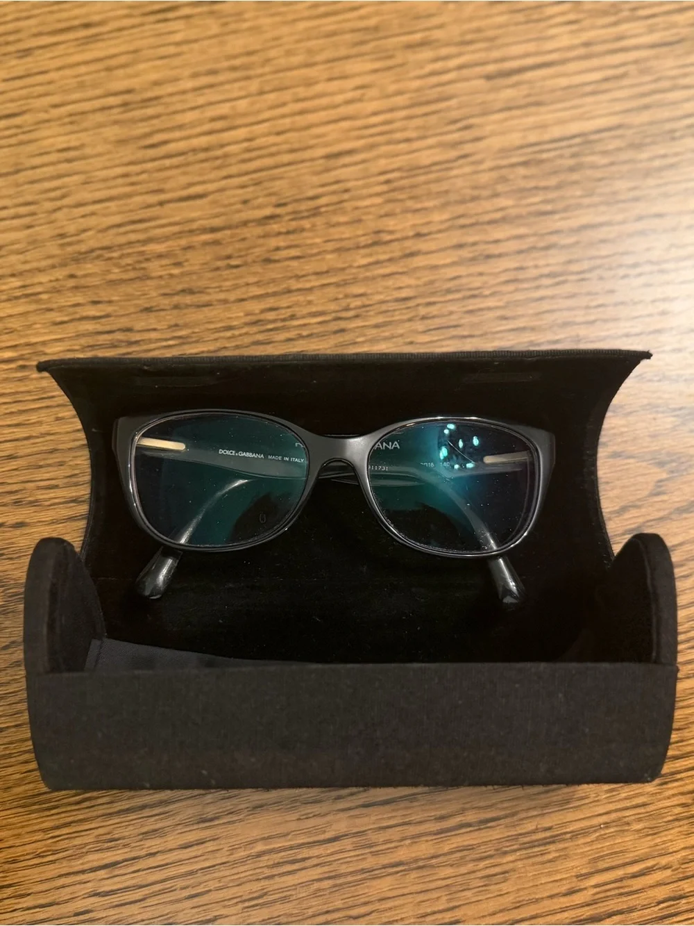 Dolce & Gabbana Matt Silk Eyeglasses-Black/Leopard